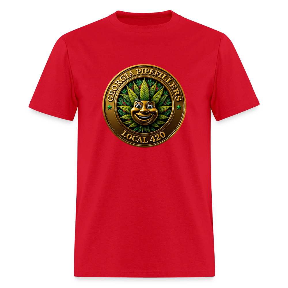 GEORGIA PIPEFILLERS LOCAL 420 Men's T-Shirt - red