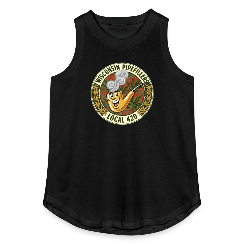 WISCONSIN PIPEFILLERS LOCAL 420 Women's Relaxed Tank Top - black