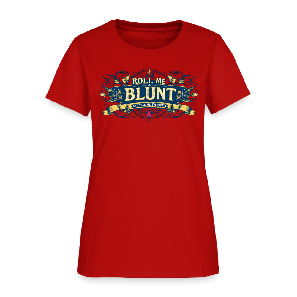 ROLL ME A BLUNT Women's T-Shirt - red