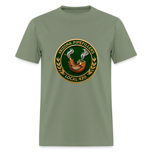 ARIZONIA PIPEFILLERS LOCAL 420 F/B DESIGN Men's T-Shirt - military green