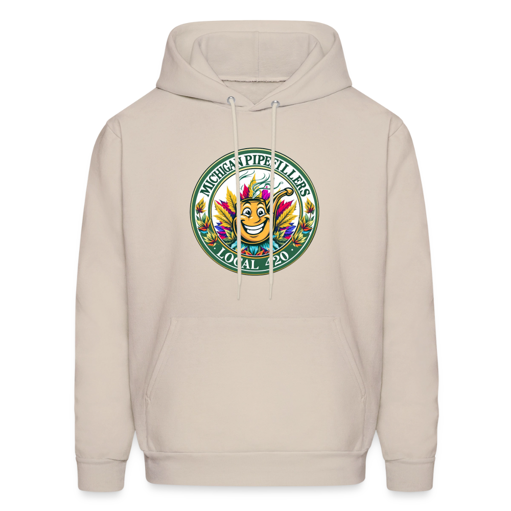 MICHIGAN PIPEFILLERS LOCAL 420 Men's Hoodie - Sand