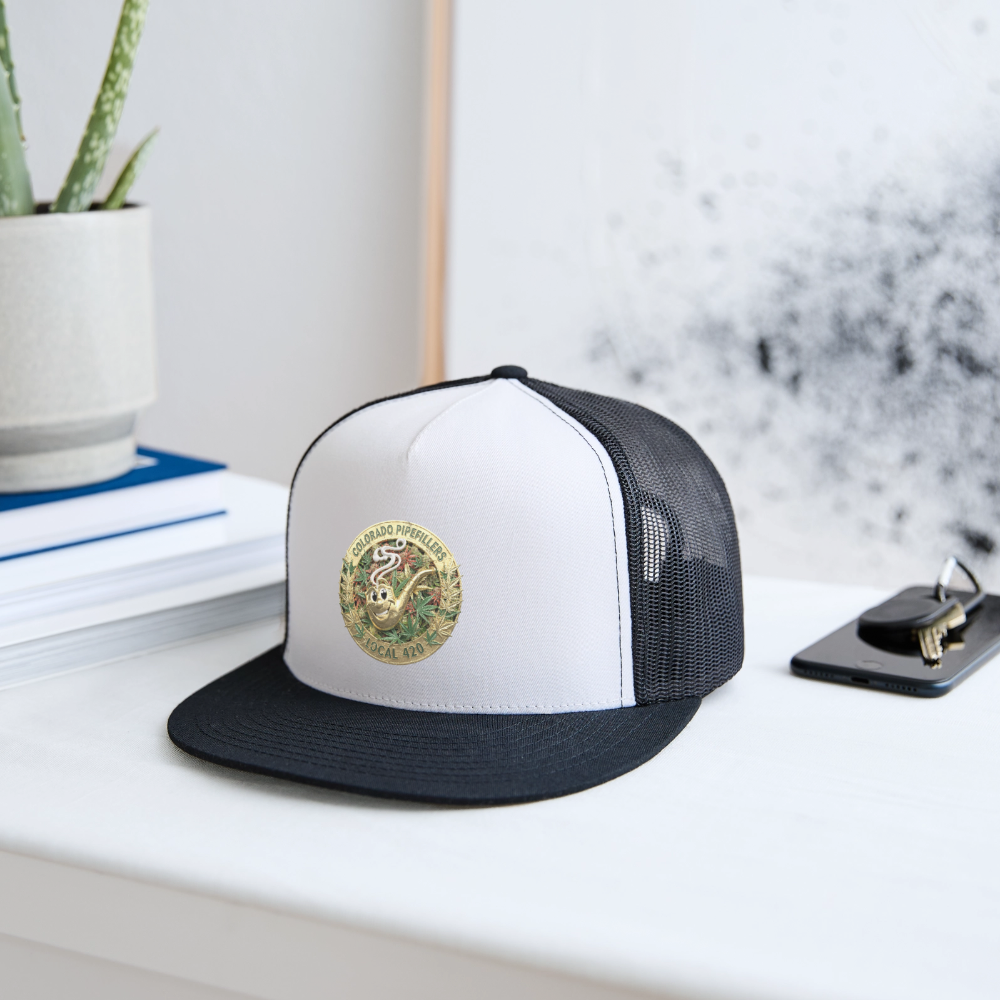 COLORADO PIPEFILLERS LOCAL 420 Trucker Hat - white/black