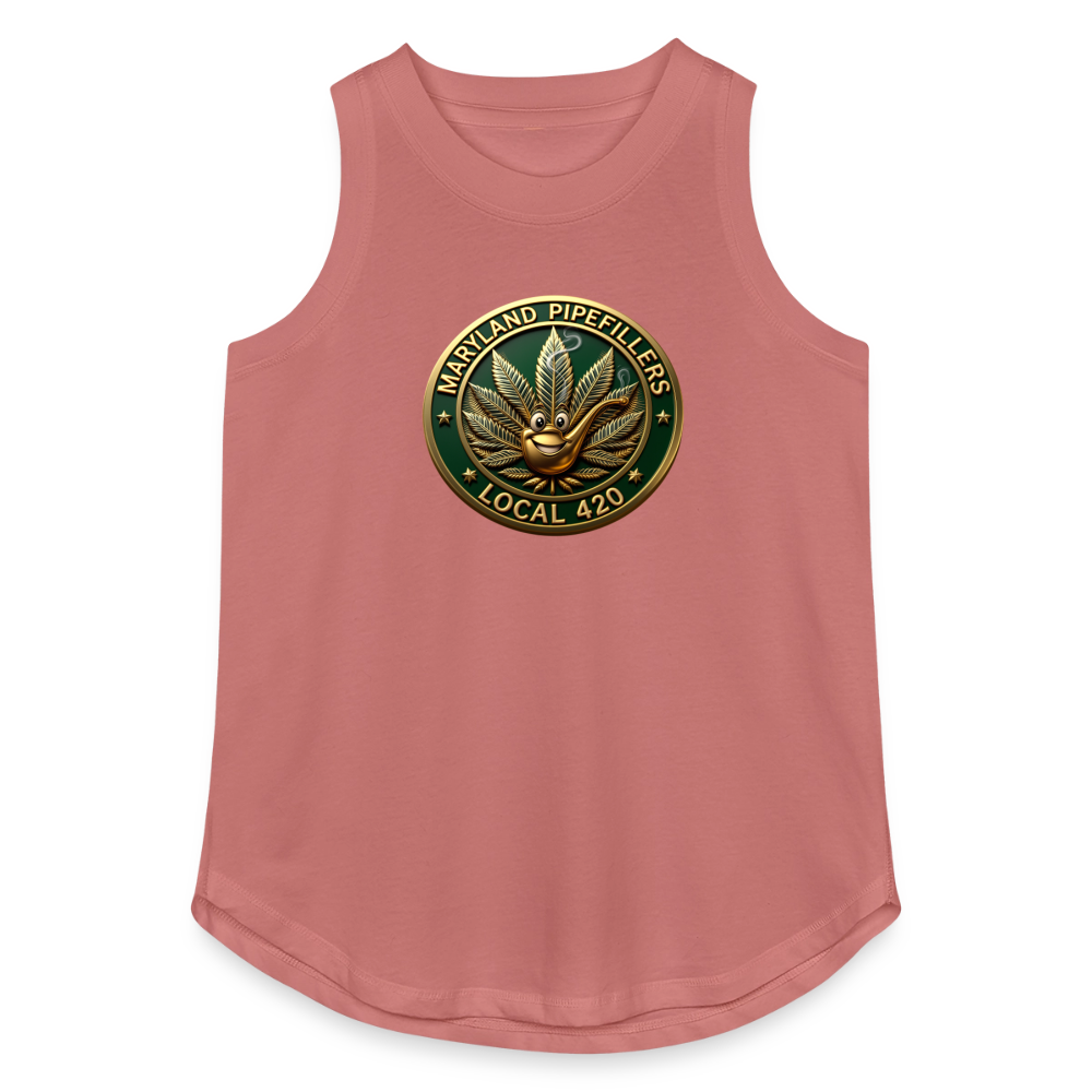 MARYLAND PIPEFILLERS LOCAL 420 Women's Relaxed Tank Top - mauve
