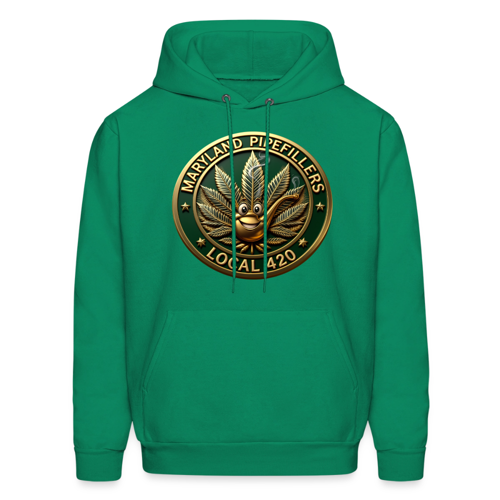 MARYLAND PIPEFILLERS LOCAL 420 Men's Hoodie - kelly green