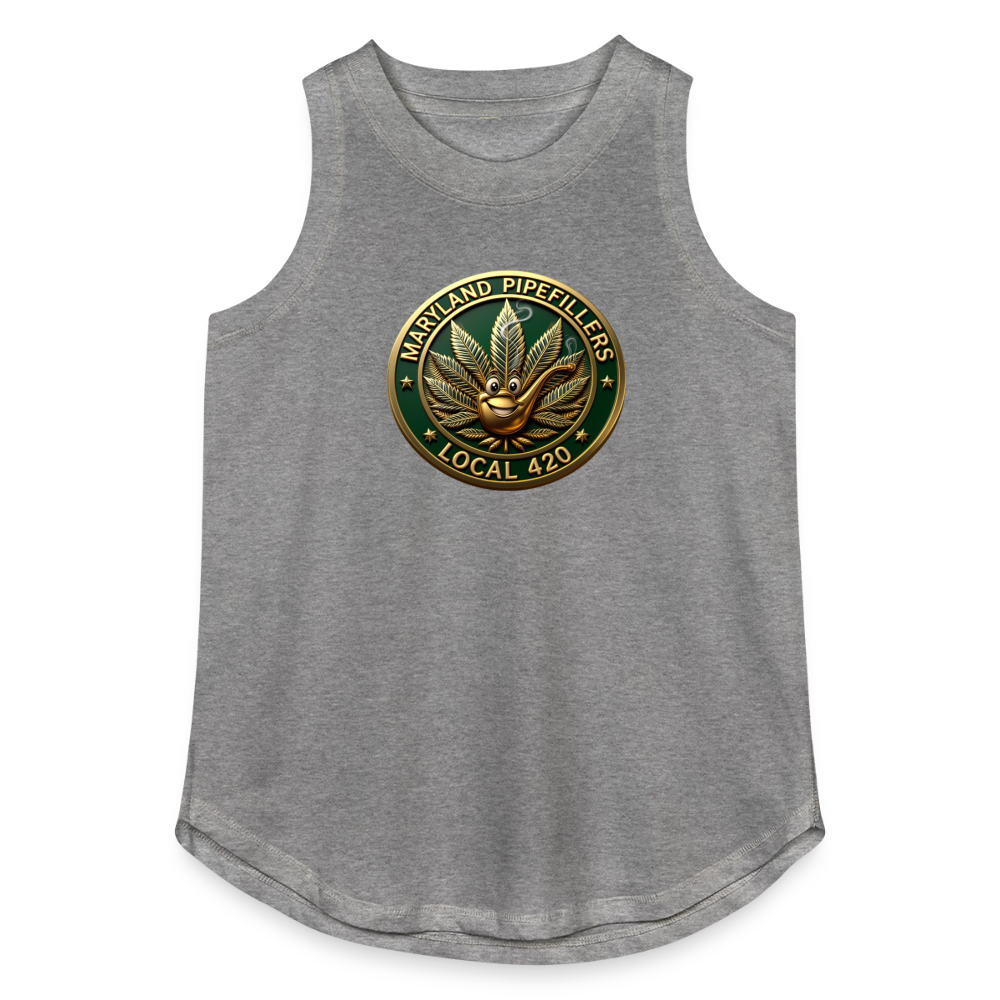 MARYLAND PIPEFILLERS LOCAL 420 Women's Relaxed Tank Top - granite heather 