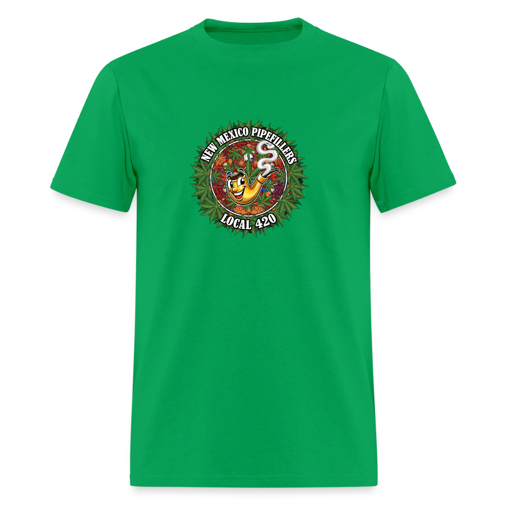 NEW MEXICO PIPEFILLERS LOCAL 420 MEN'S T-Shirt - bright green