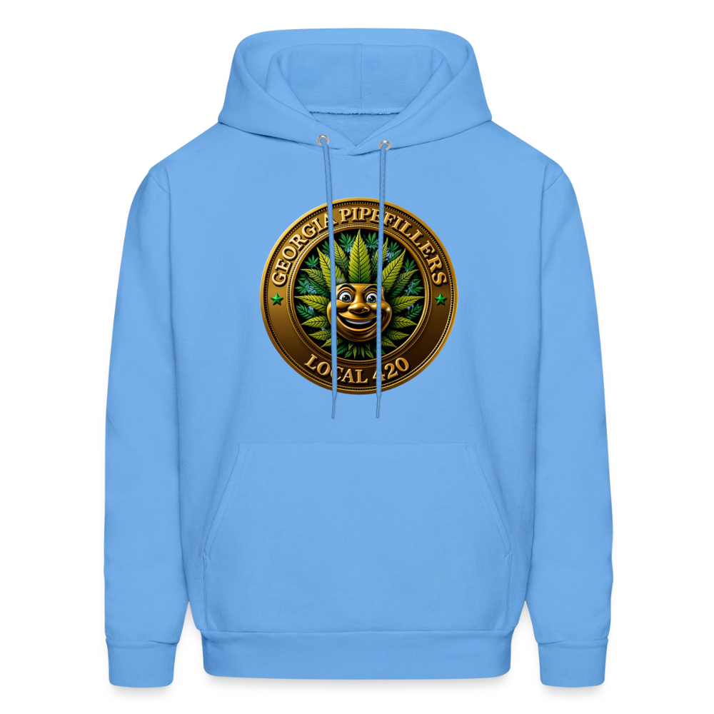 GEORGIA PIPEFILLERS LOCAL 420 Men's Hoodie - carolina blue