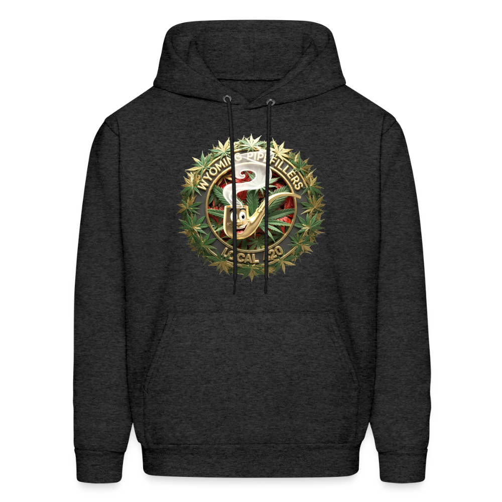 WYOMING PIPEFILLERS LOCAL 420 F/B DESIGN Men's Hoodie - charcoal grey
