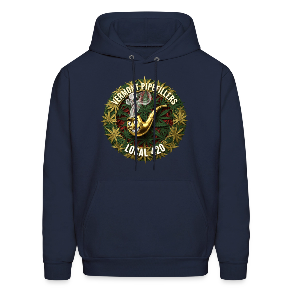 VERMONT PIPEFILLERS LOCAL 420  F/B DESIGN Men's  Hoodie - navy