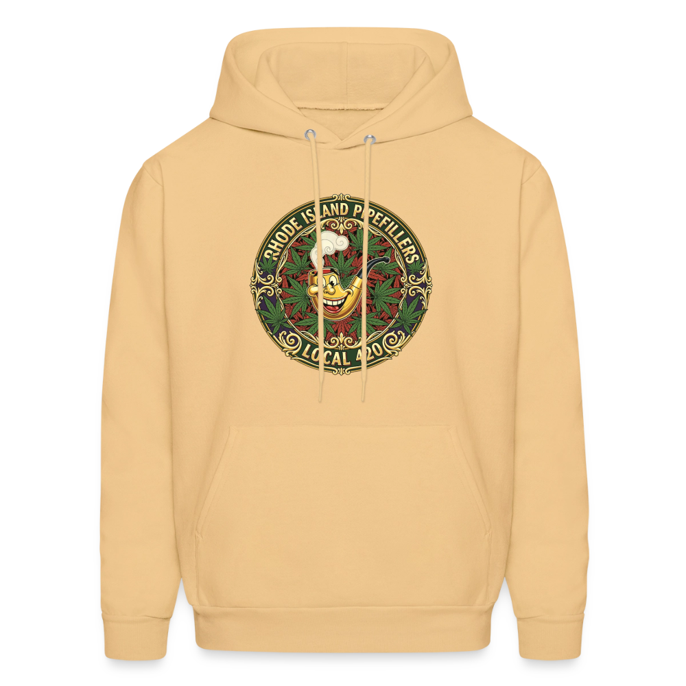TEXAS PIPEFILLERS LOCAL 420 F/B DESIGN Men's Hoodie - light gold 