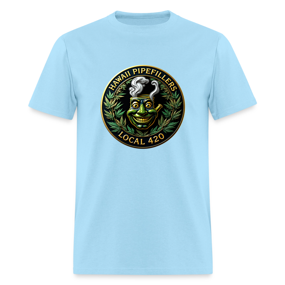 HAWAII PIPEFILLERS LOCAL 420 Men's T-Shirt - powder blue