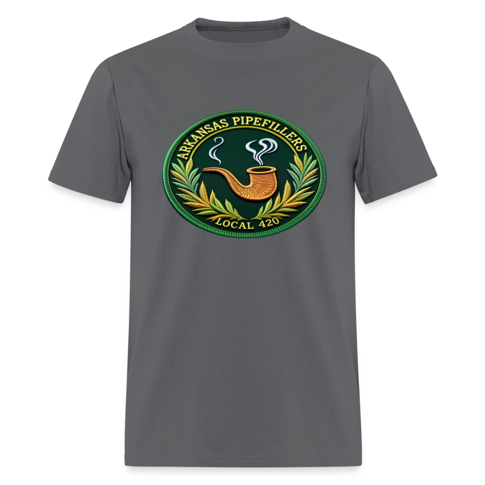 ARKANSAS PIPEFILLERS LOCAL 420 Men's T-Shirt - charcoal
