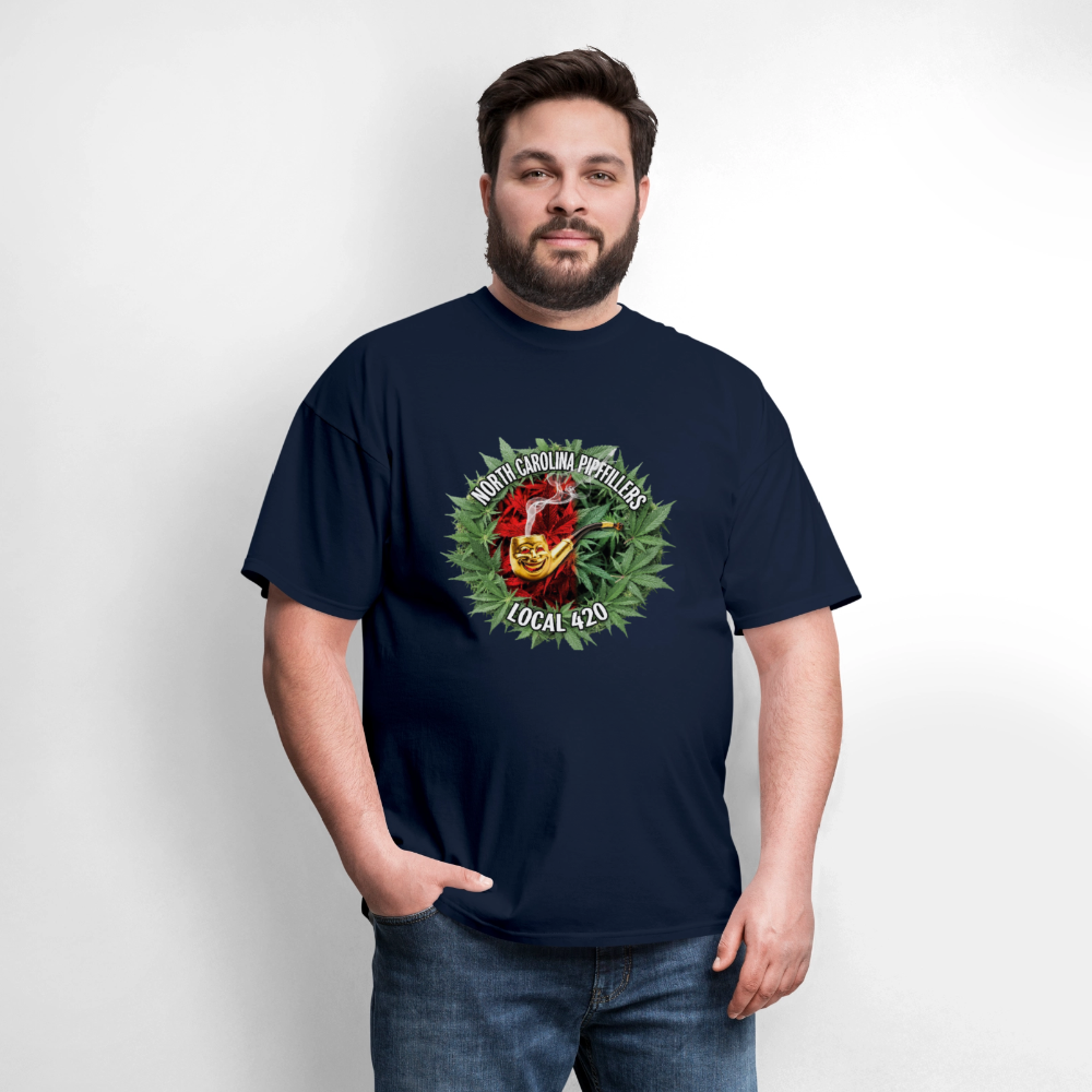 NORTH CAROLINA PIPEFILLERS LOCAL 420 Men's T-Shirt - navy