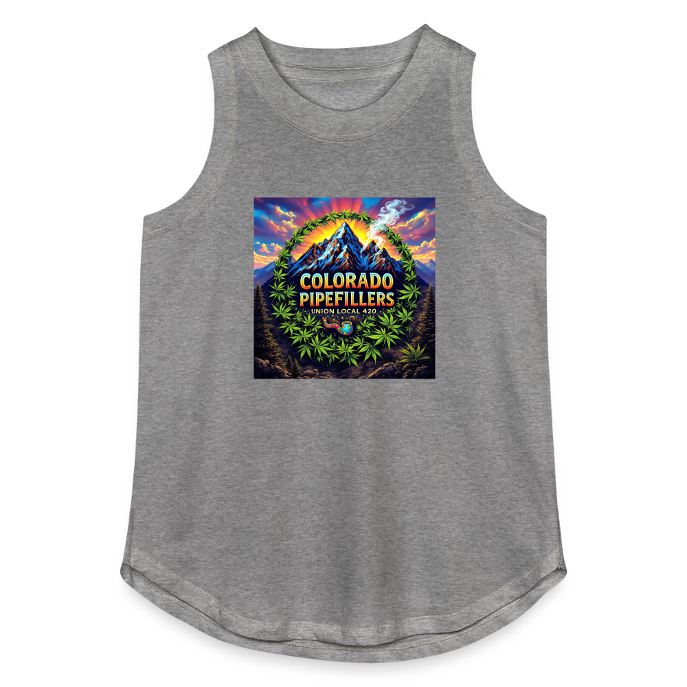 COLARADO PIPEFILLERS LOCAL 420 Women's Relaxed Tank Top - granite heather 