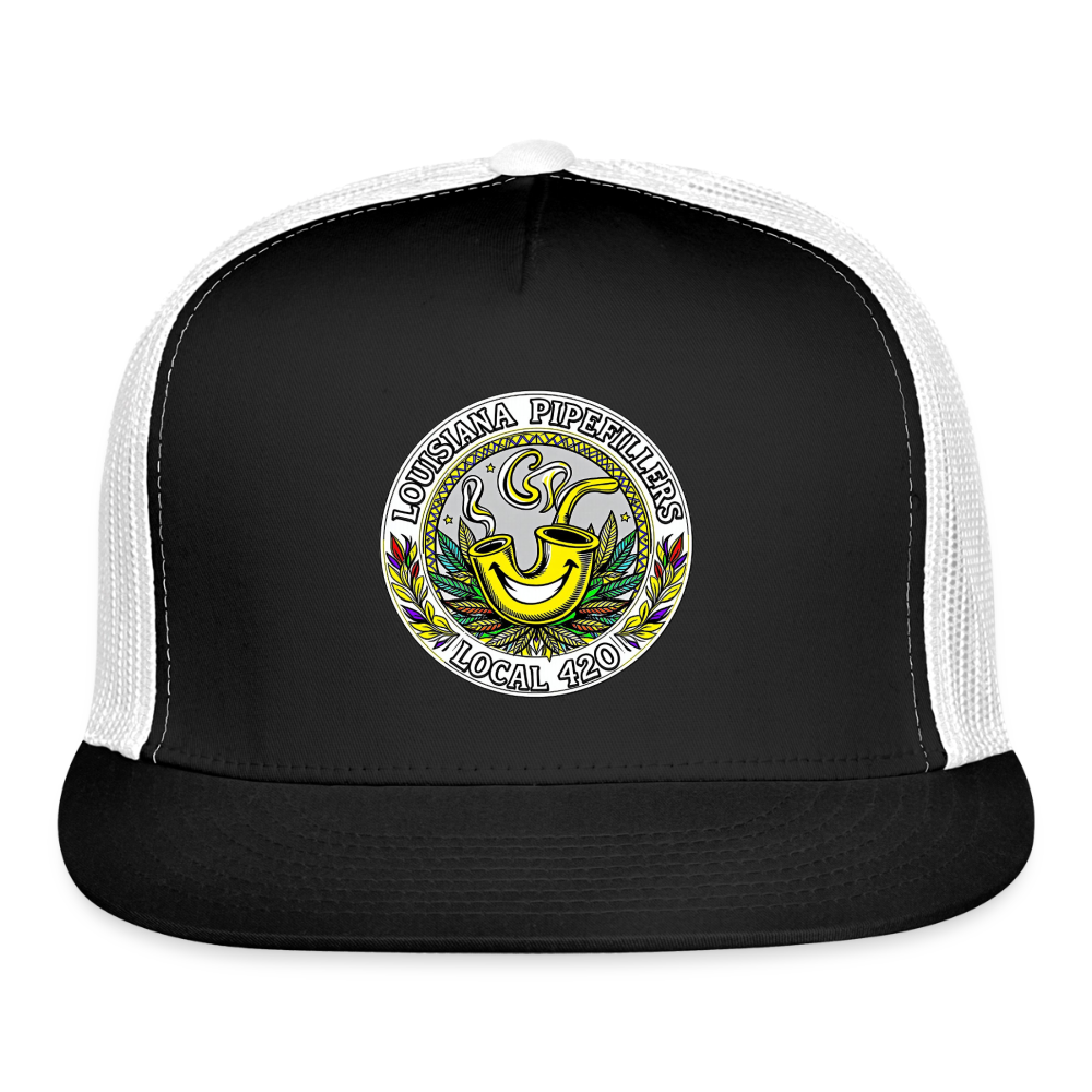 LOUISIANA PIPEFILLERS LOCAL 420 Trucker Hat - black/white