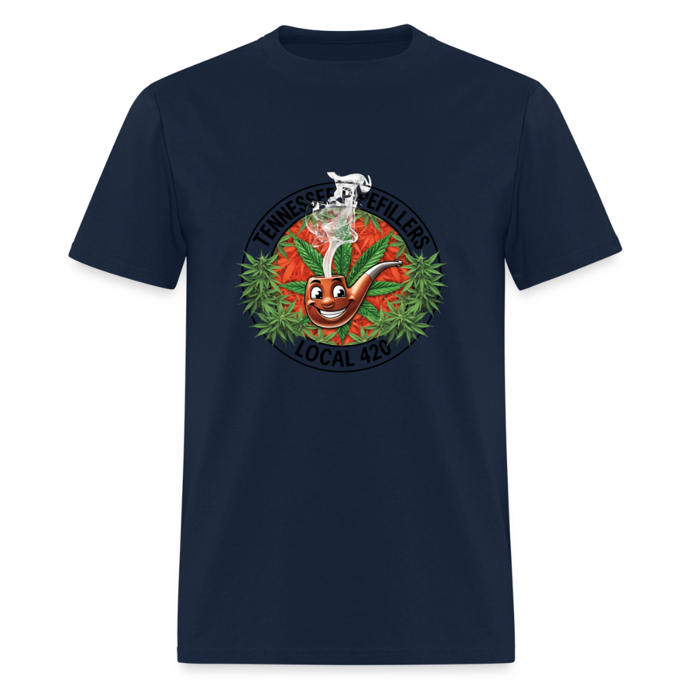 TENNESSEE PIPEFILLERS LOCAL 420 Men's T-Shirt - navy