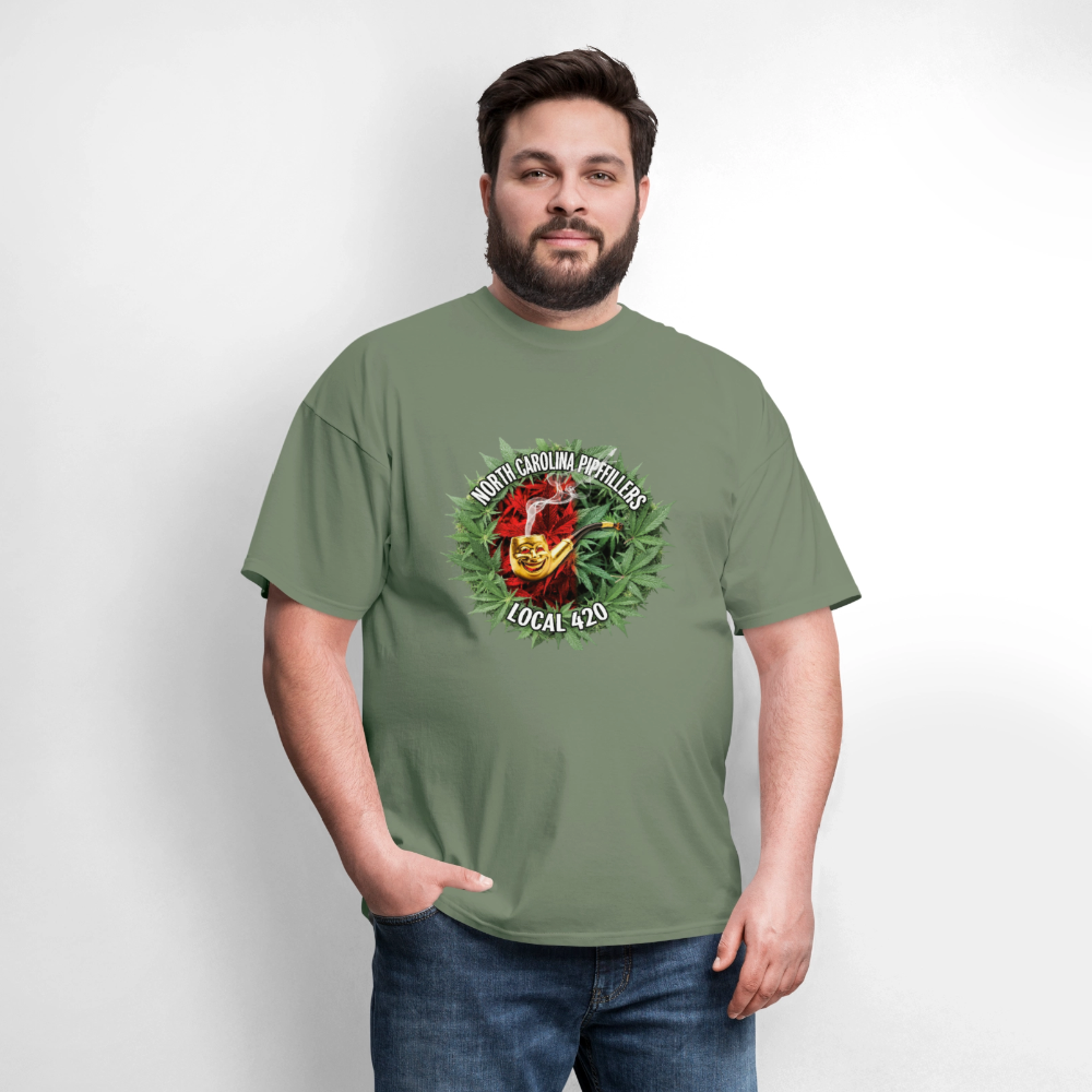 NORTH CAROLINA PIPEFILLERS LOCAL 420 Men's T-Shirt - military green