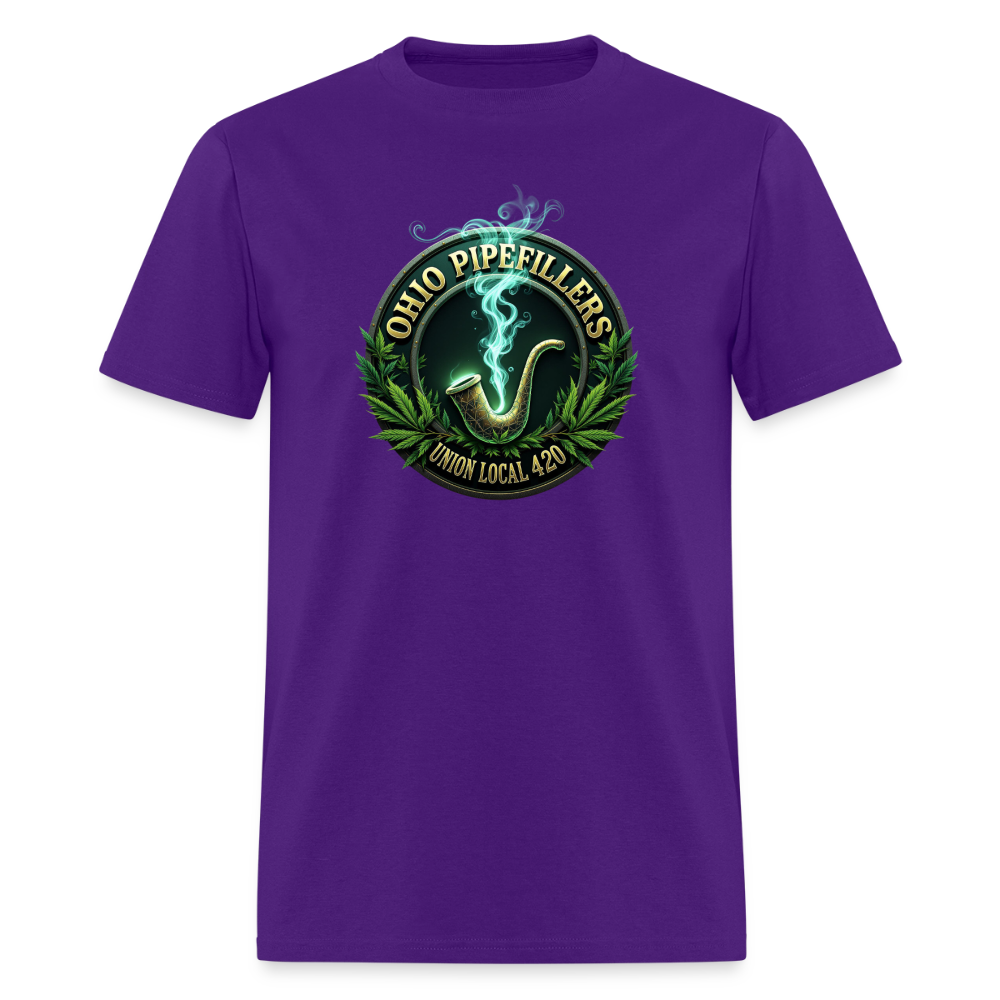 OHIO PIPEFILLERS UNION LOCAL 420 Men's T-Shirt - purple
