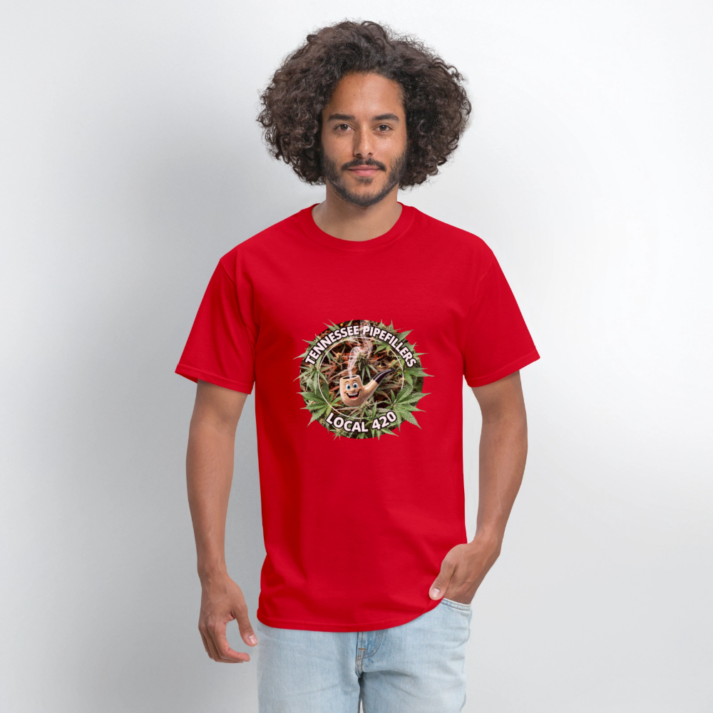 TENNESSEE PIPEFILLERS LOCAL 420 Men's T-Shirt - red