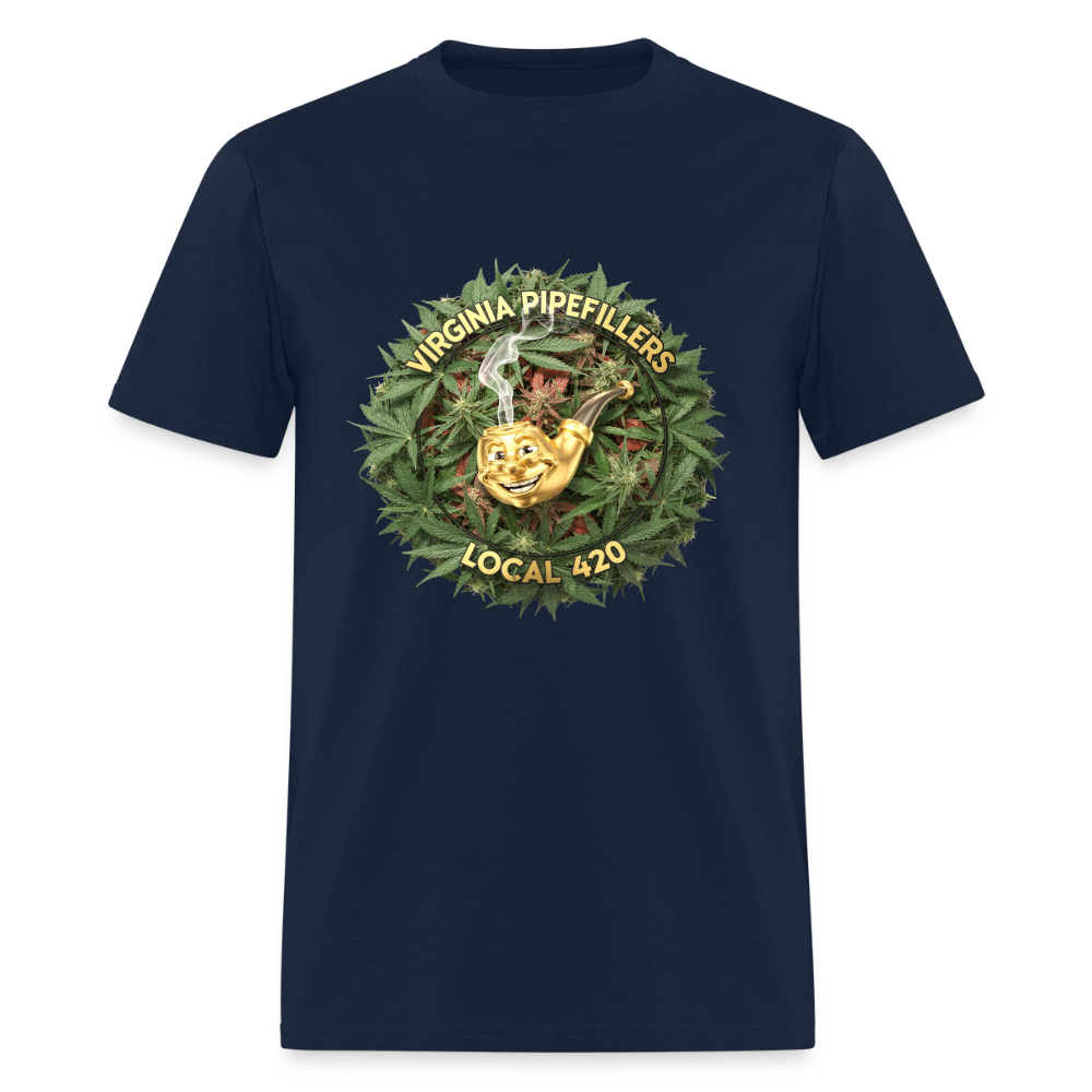 VIRGINIA PIPEFILLERS LOCAL 420 Men's T-Shirt - navy