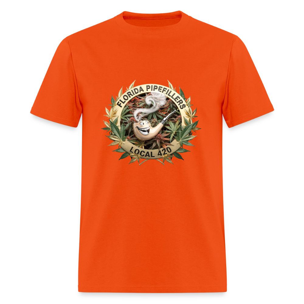 FLORIDA PIPEFILLERS LOCAL 420 F/B DESIGN Men's T-Shirt - orange