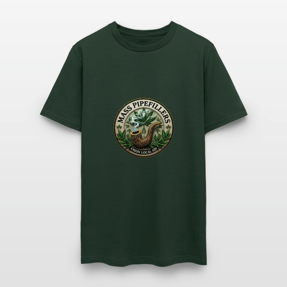MASS PIPEFILLERS UNION LOCAL 420 Men's T-Shirt - forest green