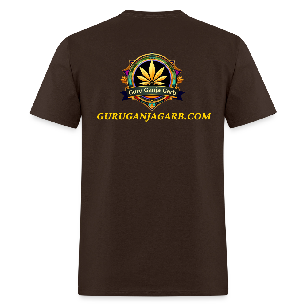 GURU GANJA GARB LOGO W SITE Men's T-Shirt - brown