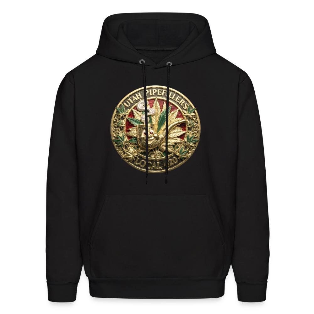UTAH PIPEFILLERS LOCAL 420 Men's  Hoodie - black