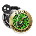 ALABAMA PIPEFILLERS LOCAL 420 Union Buttons small 1'' (5-pack) - white