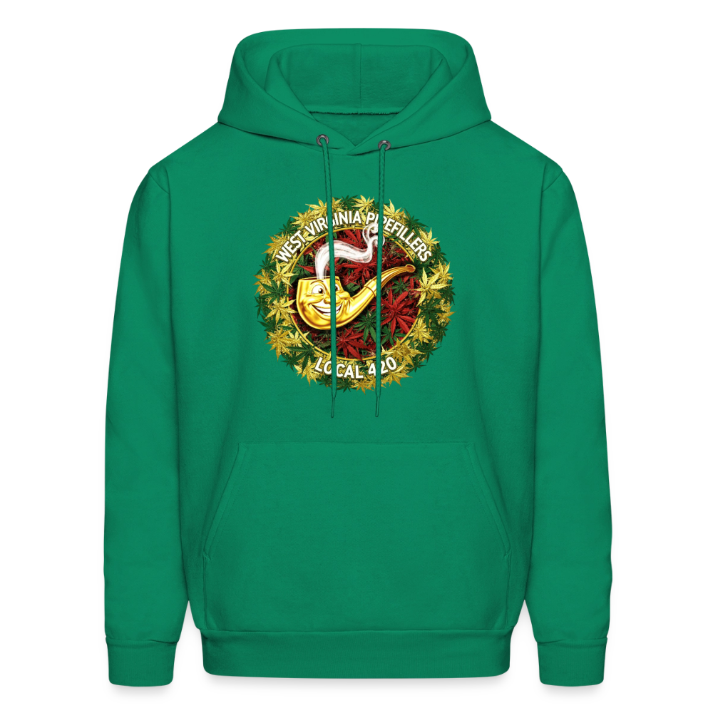 WEST VIRGINIA PIPIEFILLERS LOCAL 420 Men's Hoodie - kelly green