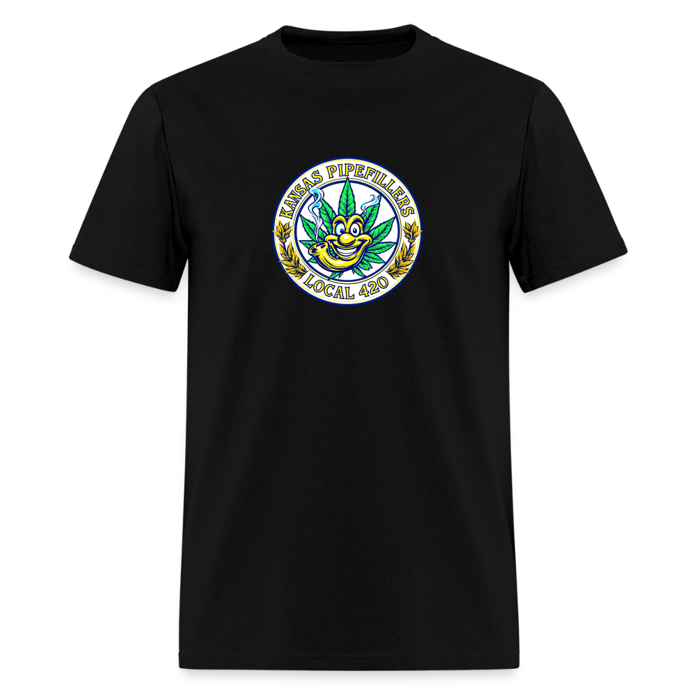 KANSAS PIPEFILLERS LOCAL 420 F/B DESIGNS Men's T-Shirt - black