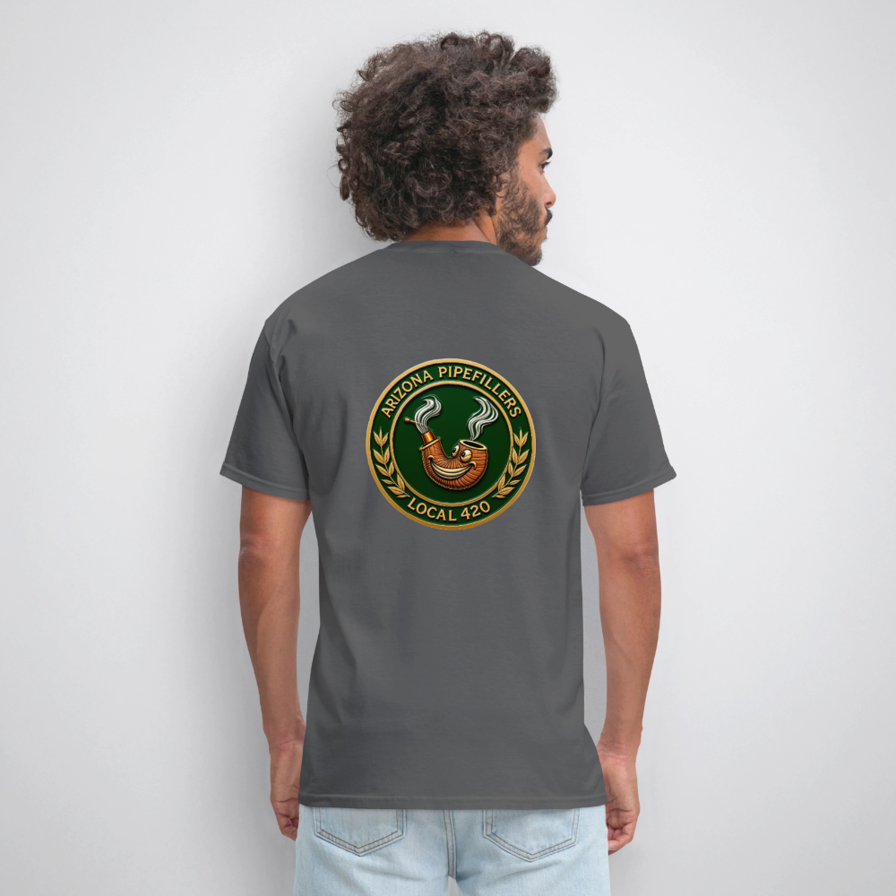 ARIZONIA PIPEFILLERS LOCAL 420 F/B DESIGN Men's T-Shirt - charcoal