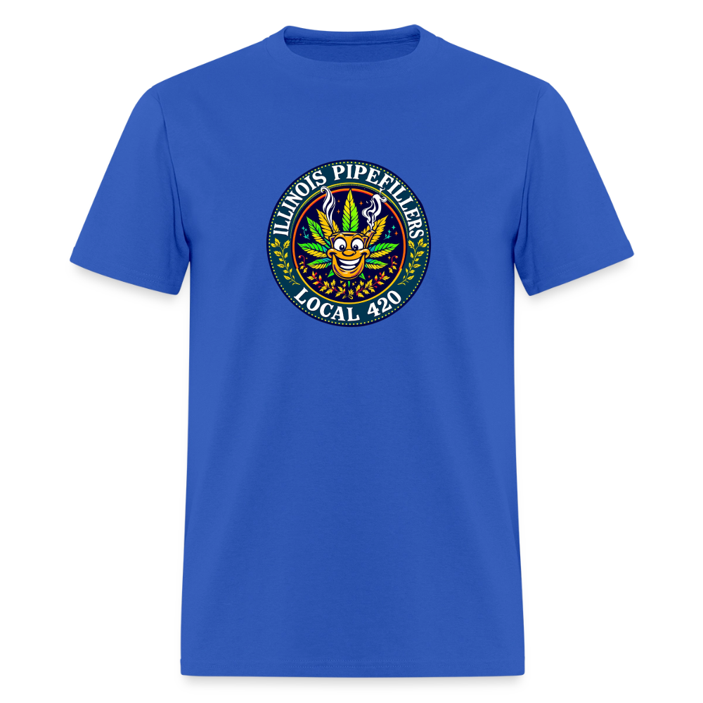 ILLINOIS PIPEFILLERS LOCAL 420 F/B DESIGN Men's T-Shirt - royal blue