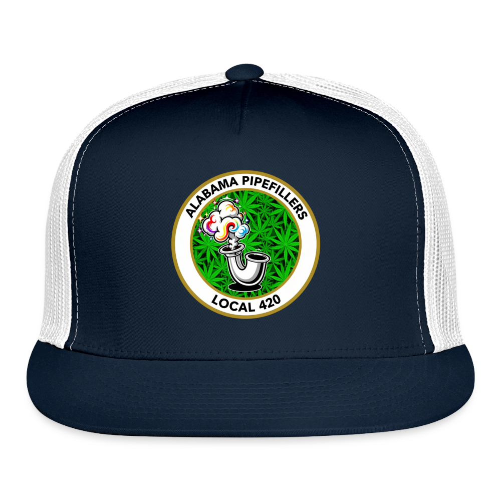 ALABAMA PIPEFILLERS LOCAL 420 Trucker Hat - navy/white