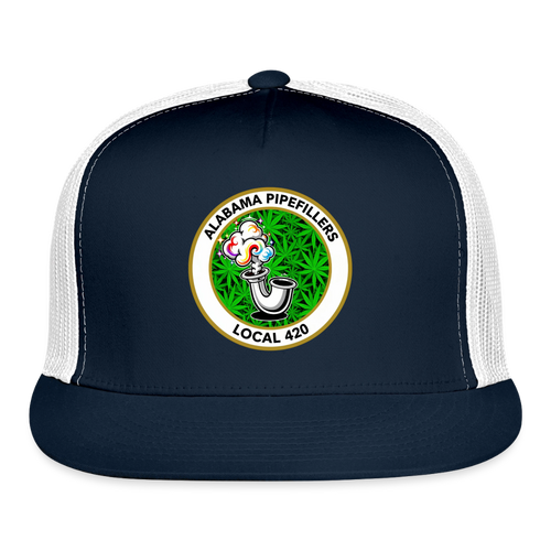 ALABAMA PIPEFILLERS LOCAL 420 Trucker Hat - navy/white