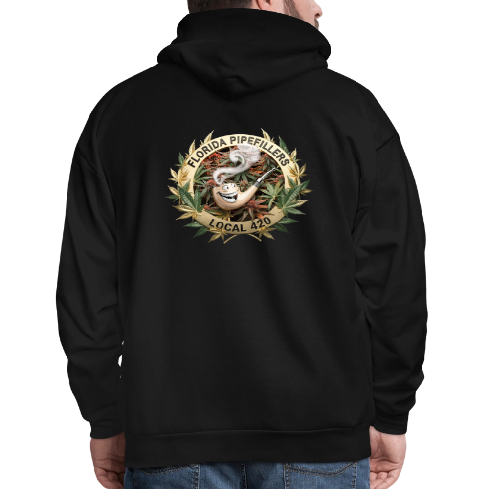 FLORIDA PIPEFILLERS LOCAL 420 F/B DESIGN Men's Hoodie - black