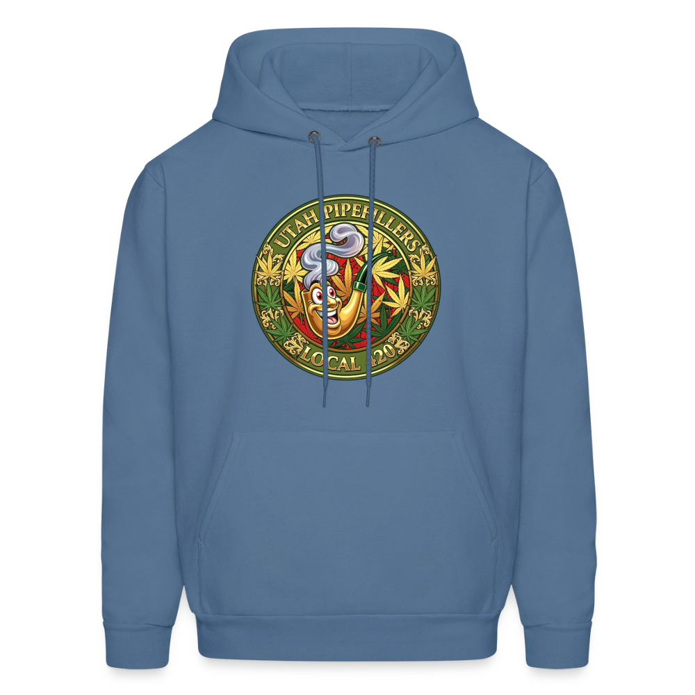 UTAH PIPEFILLERS LOCAL 420 Men's Hoodie - denim blue