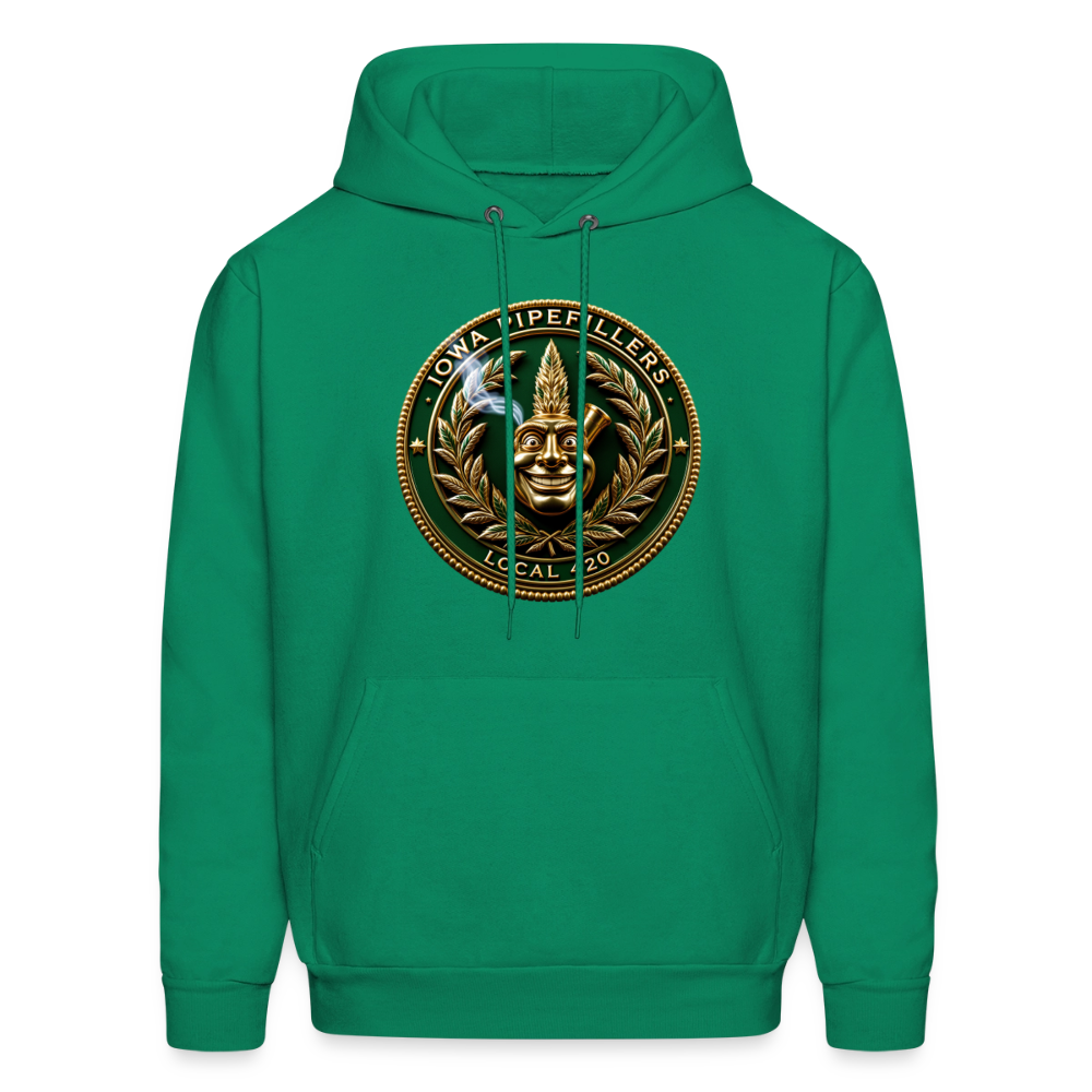 IOWA PIPEFILLERS LOCAL 420 Men's Hoodie - kelly green