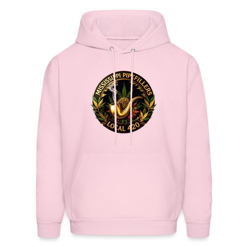 MISSISSIPPI PIPEFILLERS LOCAL 420 Men's Hoodie - pale pink
