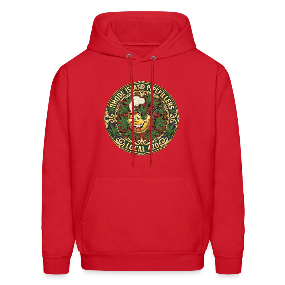 TEXAS PIPEFILLERS LOCAL 420 F/B DESIGN Men's Hoodie - red