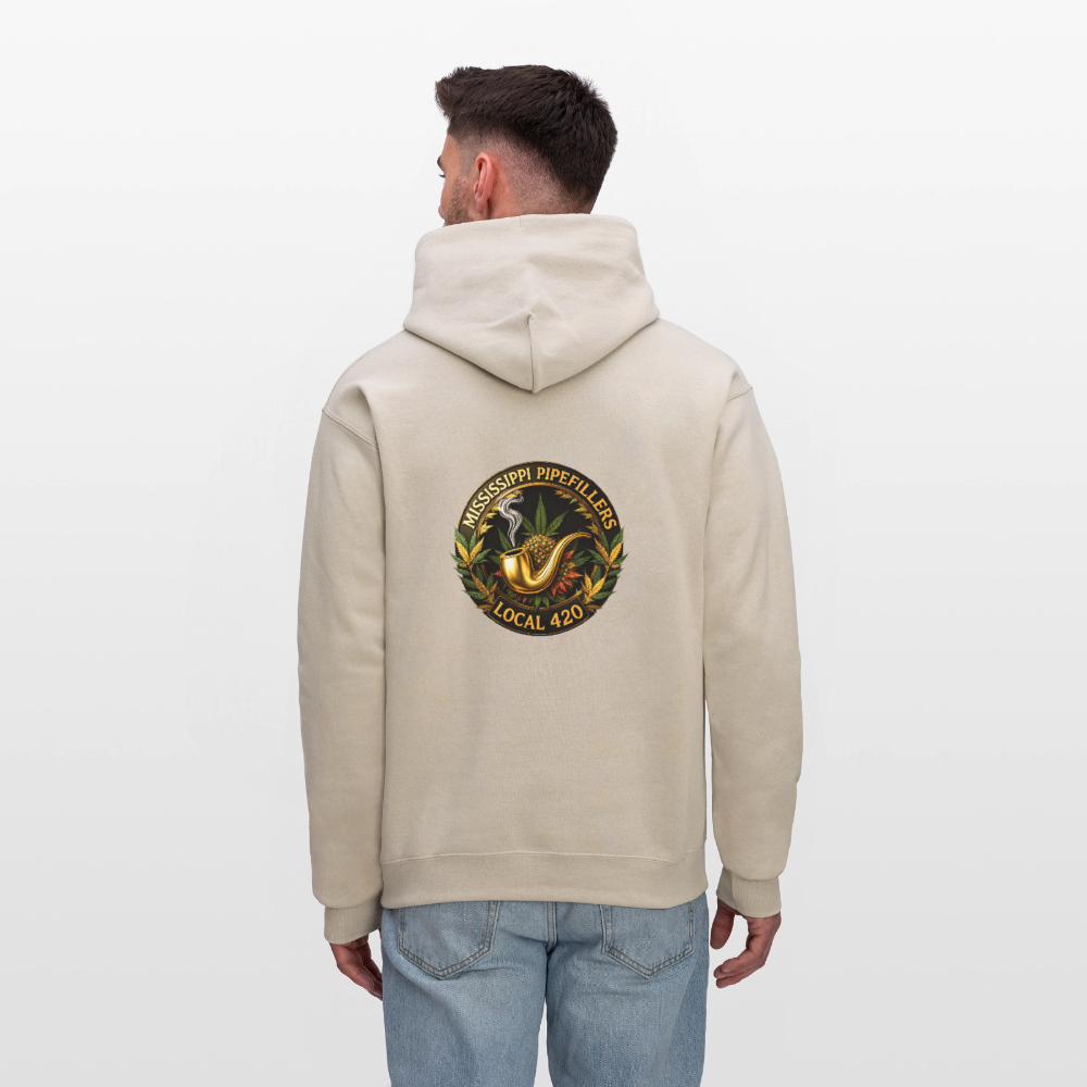 MISSISSIPPI PIPEFILLERS LOCAL 420 Men's Hoodie - Sand