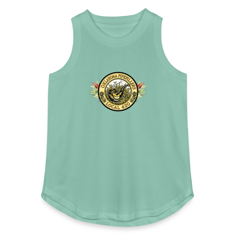 OKLAHOMA PIPEFILLERS LOCAL420 Women's Relaxed Tank Top - saltwater