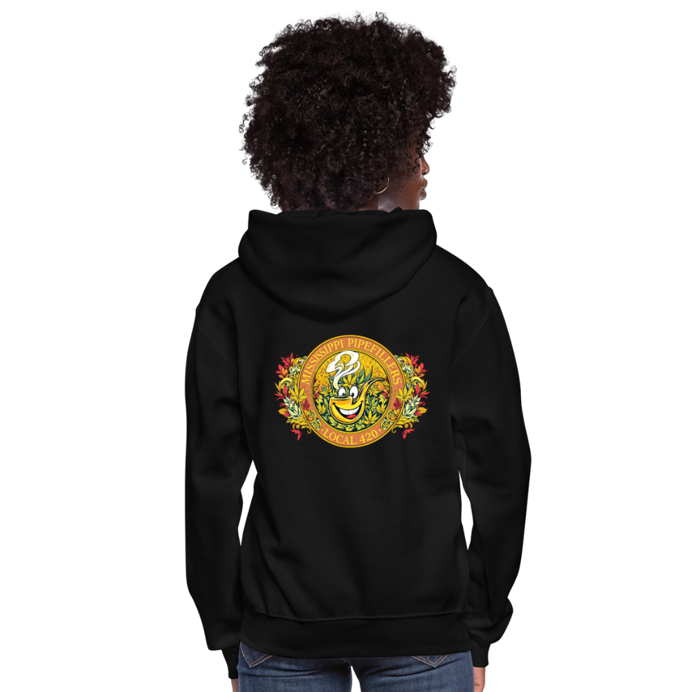 MISSISSIPPI PIPEFILLERS LOCAL 420 F/B DESIGNS Hoodie Women's Hoodie - black