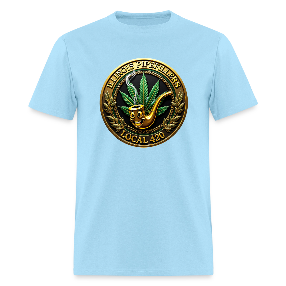 ILLINOIS PIPEFILLERS LOCAL 420 Men's T-Shirt - powder blue