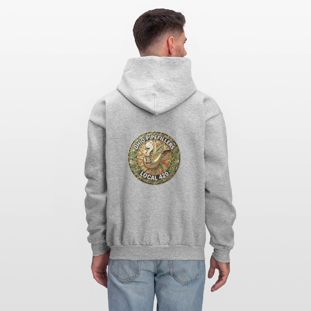 OHIO PIPEFILLERS LOCAL 420  F/B DESIGNS Men's Hoodie - heather gray