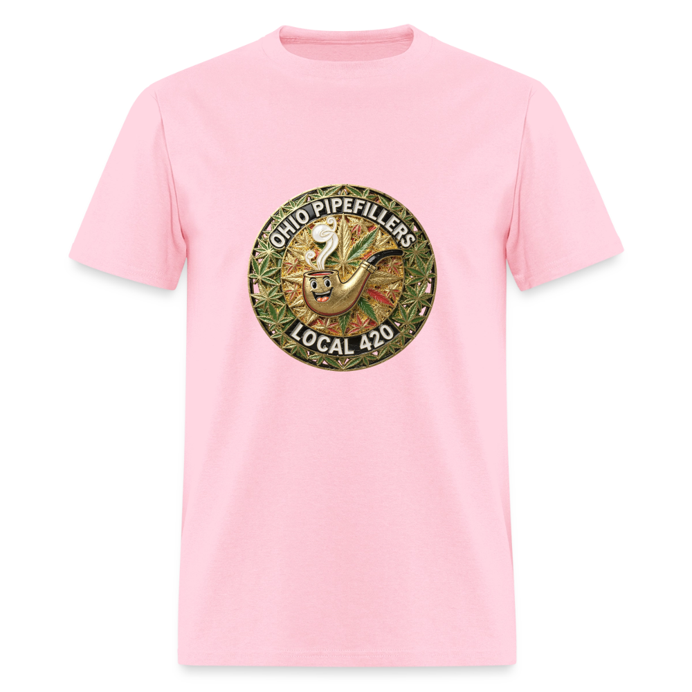 OHIO PIPEFILLERS LOCAL 420  F/B DESIGNS Men's T-Shirt - pink