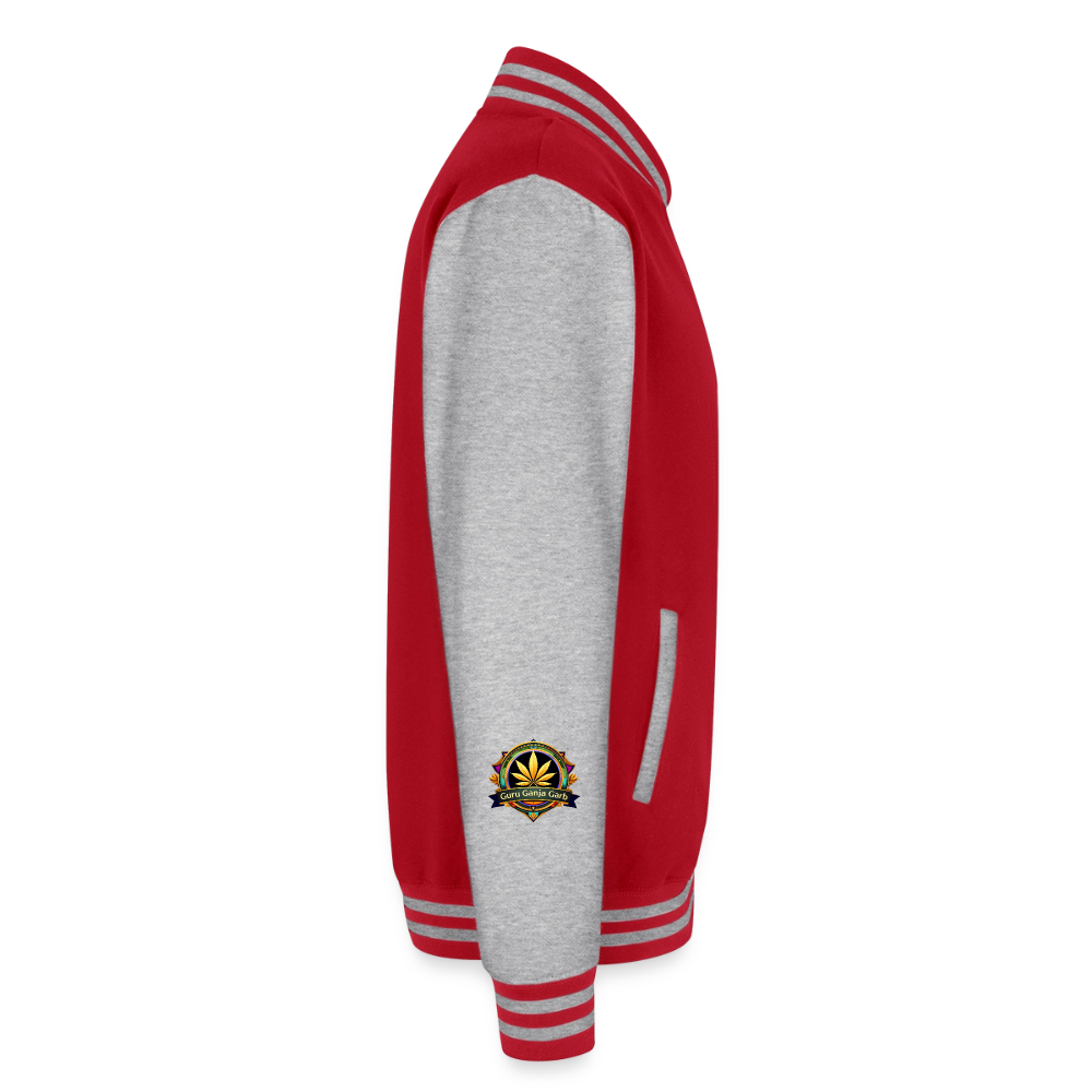 WYOMING PIPEFILLERS LOCAL 420 / 4 EMBLEM Unisex College Sweat Jacket - red/heather grey