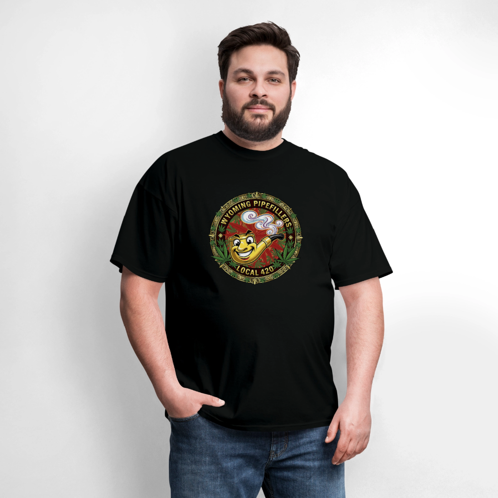 WYOMING PIPEFILLERS LOCAL 420 Men's T-Shirt - black
