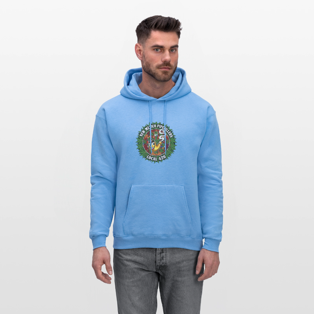 NEW MEXICO PIPEFILLERS LOCAL 420 Men's Hoodie - carolina blue