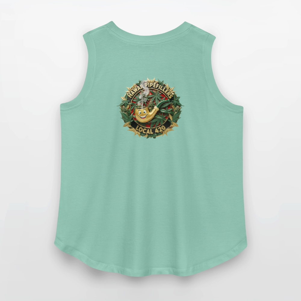 HAWAII PIPEFILLERS LOCAL 420 F/B DESIGN Women's Curvy Relaxed Tank Top - saltwater